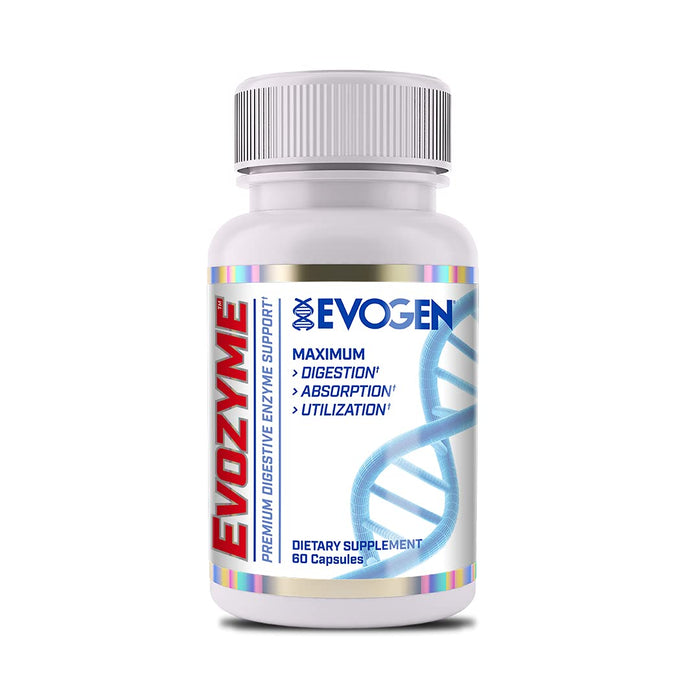 Evogen Evozyme | Premium Digestive Enzyme Support, Protease, Lactase, High Potency, Recovery, Maximum Food Breakdown for Athletes, Bodybuilders, Men