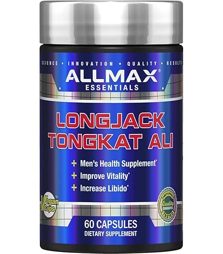 ALLMAX Essentials LongJack Tongkat Ali - 60 Capsules - Men’s Health Supplement - Improves Vitality