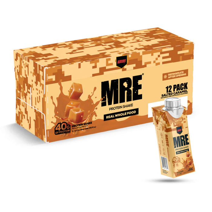 RedCON1 Mre Ready to Drink Protein Shakes, Salted Caramel - Sugar Free + Keto Friendly RTD Protein Shakes