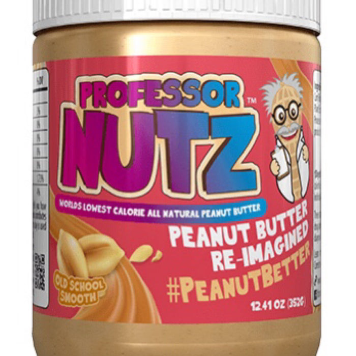 Professor Nutz Organic Peanut Butter- Low Calorie, Nut Butter, Natural Peanut Butter, Natural Fiber, Healthy Peanuts, Great Source of Protein, 30 Essential Vitamins (12.41 Ounce, Caramel Kiss)