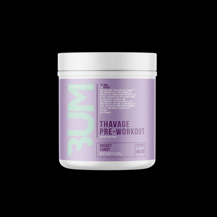 RAW Pre Workout Powder, Thavage (Rainbow Sherbet) - Chris Bumstead Sports Nutrition Supplement for Men & Women - CBUM Pre Workout for Working Out, Hydration, Mental Focus & Energy