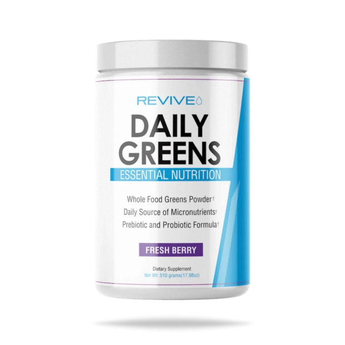 Revive MD Daily Greens Powder, Fresh Berry - Superfood & Antioxidant Blend for Energy, Gut Health & Immune Support