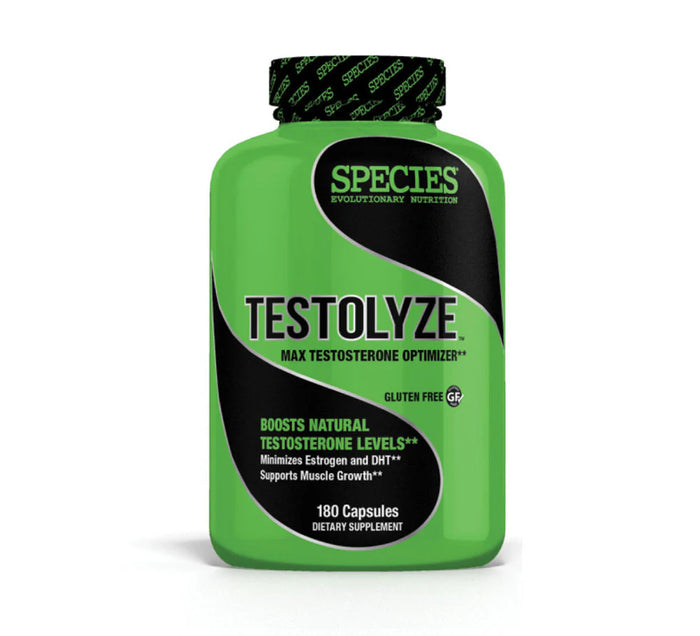 Species Nutrition Testolyze Natural Testosterone Booster, Made with 1250mg Tribulus, DIM, Indole 3 Carbinol, Saw Palmetto, T Booster, Supplement for Bodybuilding